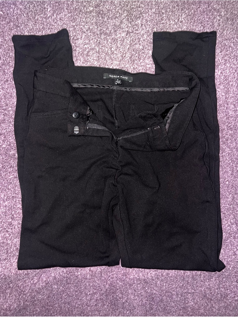 Ladies Andrew Marc Black Dress Pants